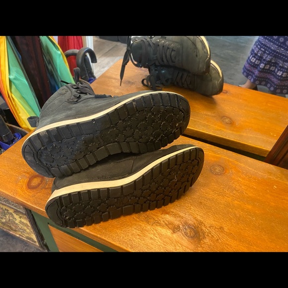 Roots Rideau Mid winter Sneakers Black Leather - Picture 9 of 11